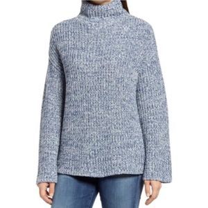 Caslon Shaker Mock Neck Knit Sweater